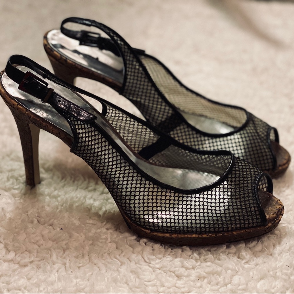 Guess | VINTAGE 90’s black fishnet stilettos